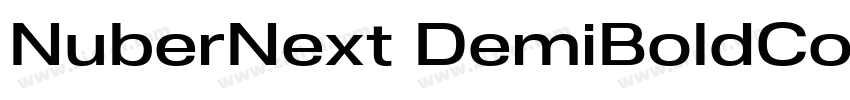 NuberNext DemiBoldCo字体转换 NuberNext DemiBoldCo字体转换